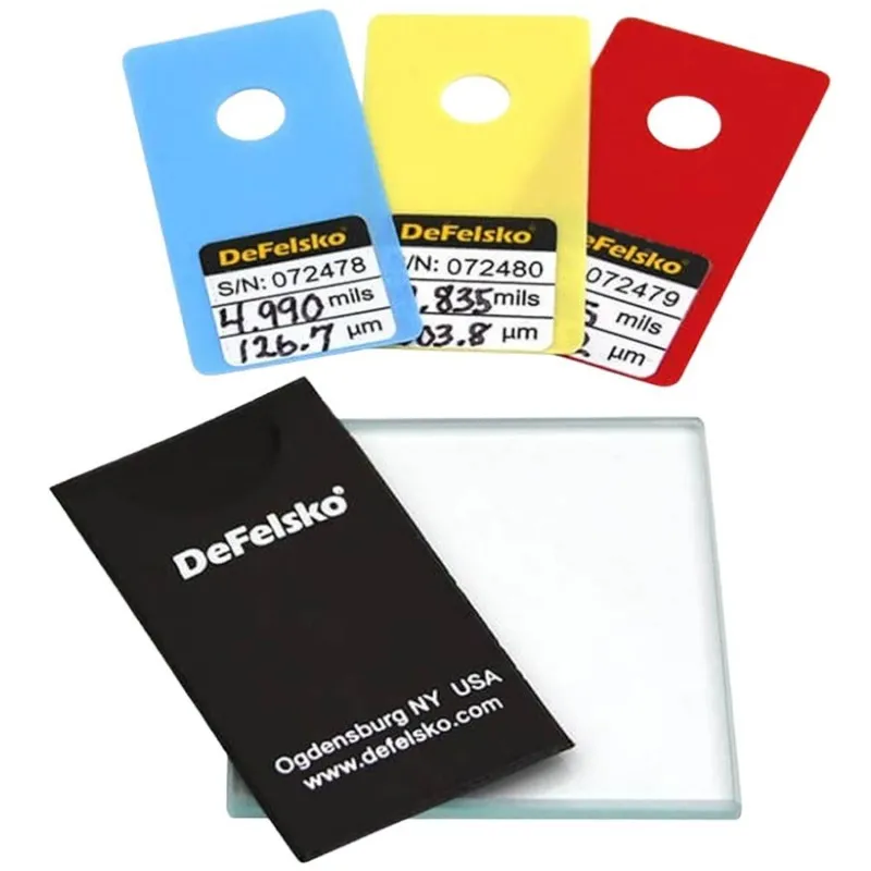 DeFelsko STDCSSSPG Certified Shim Kit for the SPG, 50/125/500 μm