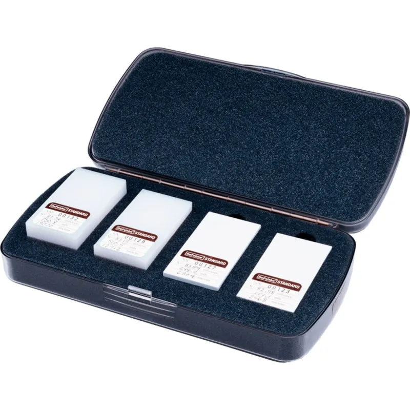 DeFelsko STDP [STDP1] Certified Polystyrene Test Block Kit, 375 µm (15 mils), 2mm (80 mils), 4.5mm (185 mils), 6.5 mm (250 mils)