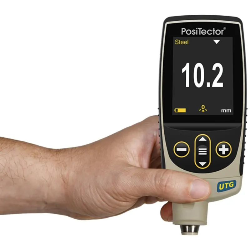 DeFelsko PosiTector UTG CA [UTGCA3-G] Advanced Ultrasonic Thickness Gage w/ PRBUTGCA-C Corrosion Integral Probe, 5 MHz Dual Element, Range 0.040" to 5.000" (1.00 to 125.00mm)