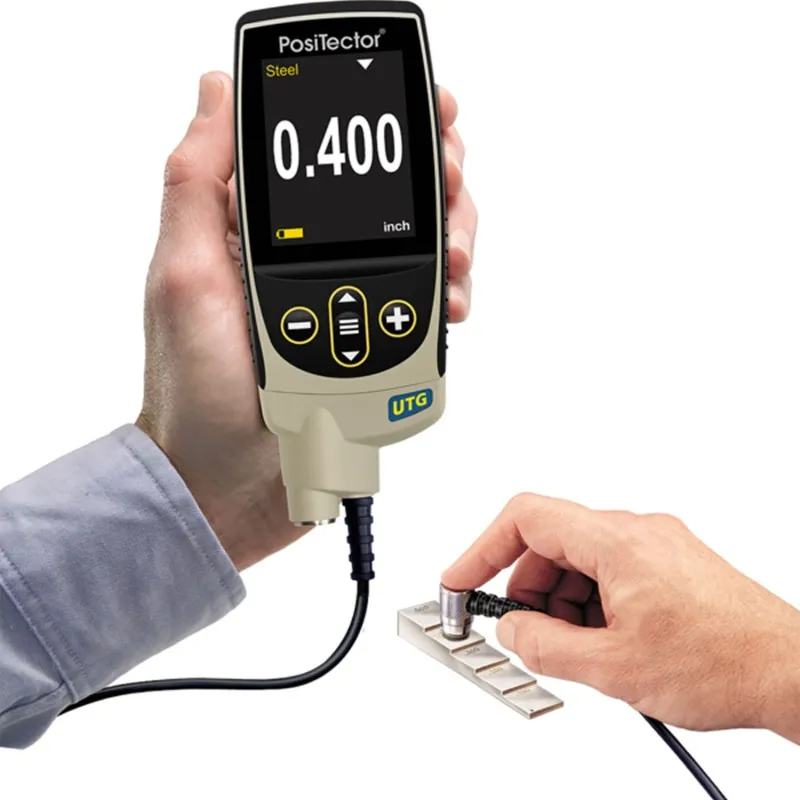 DeFelsko PosiTector UTG C [UTGCLF3-G] Advanced Ultrasonic Thickness Gage w/ PRBUTGCLF-C Low Frequency Cabled Probe Type 2.25 MHz Dual Element, Range: 0.080" To 5.000" (1.00 to 125.00mm)