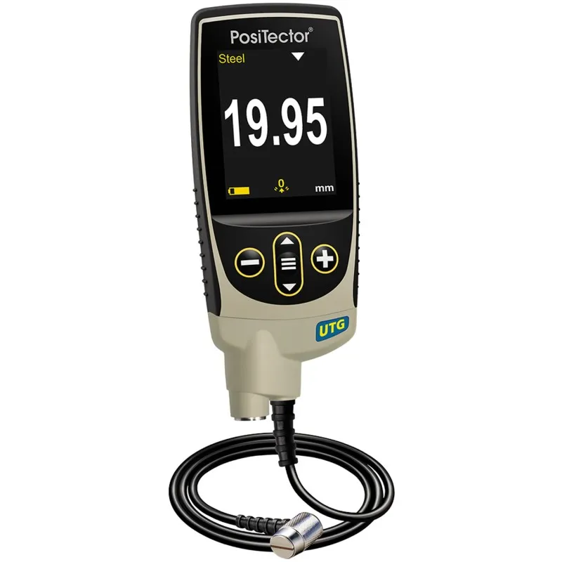 DeFelsko PosiTector UTG C [UTGCLF3-G] Advanced Ultrasonic Thickness Gage w/ PRBUTGCLF-C Low Frequency Cabled Probe Type 2.25 MHz Dual Element, Range: 0.080" To 5.000" (1.00 to 125.00mm)