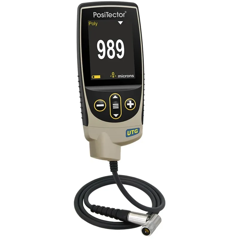 DeFelsko PosiTector UTG P [UTGP3-G] Advanced Ultrasonic Thickness Gage w/ PRBUTGP-C Precision Cabled Probe Type 15 MHz Single Element Delay Line, Range: 0.008" to 0.475" (0.2 to 12.0 mm)