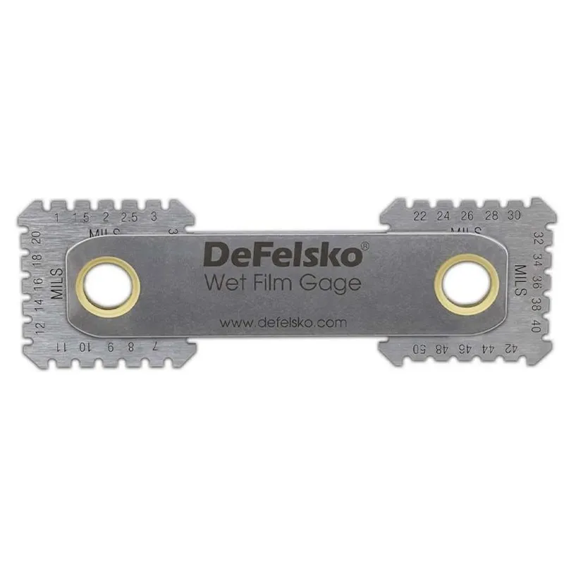 DeFelsko WFG [WFG60/1500SSC] Certified Stainless 8-Sided Wet Film Thickness Gage, 1 – 60 mils (25 – 1500 μm)