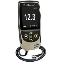 DeFelsko PosiTector 6000 [6000 FNRS1] Coating Thickness Gauge With Standard Body, Right Angle Cabled Probe, Measures Coatings On All Metals, 0 - 60 mils (0 - 1500 µm)