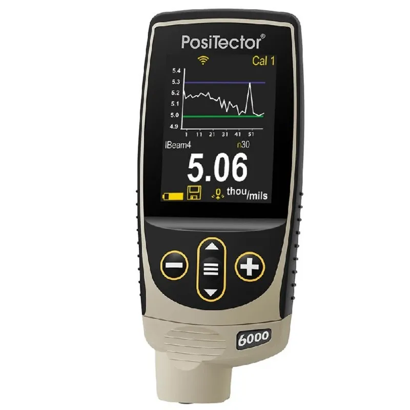 DeFelsko PosiTector 6000 [6000 N3] Coating Thickness Gauge With Advanced Body, Integral Probe, Measures Coatings On Non-Ferrous Metals, 0 - 60 mils  (0 - 1500 μm)