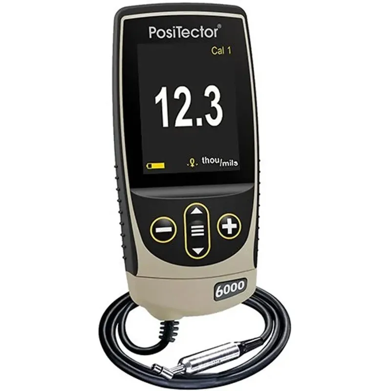DeFelsko PosiTector 6000 [6000 N45S1] Coating Thickness Gage With Standard Body, 45° Microprobe, Measures Coatings On Non-Ferrous Metals, 0-25 mils (0-625 µm)