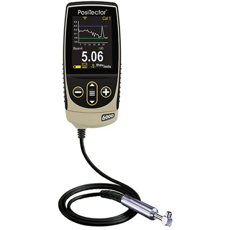 DeFelsko PosiTector 6000 [6000 N90S3] Coating Thickness Gauge With Advanced Body, 90° Microprobe, Measures Coatings On Non-Ferrous Metals, 0 - 25 mils (0 - 625 μm)