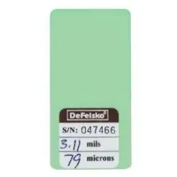 DeFelsko STDC [STDCS3] Certified Plastic Shim, Individual Certified Shim, 75 μm (3 mil), Green