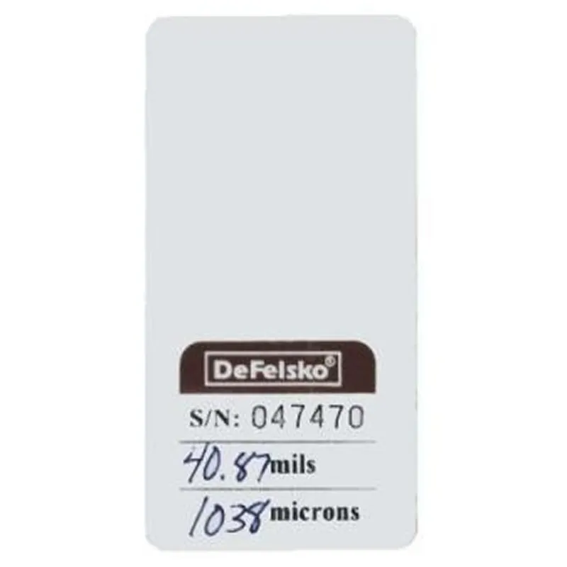 DeFelsko STDC [STDCS40] Certified Plastic Shim, Individual Certified Shim, 1000 μm (40 mil), White