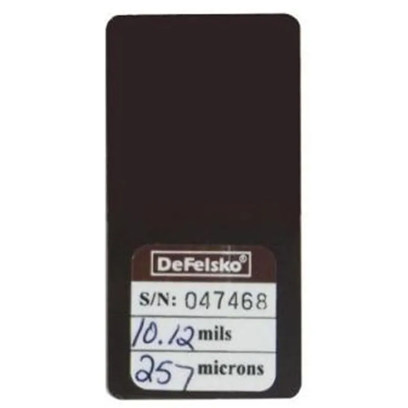 DeFelsko STDC [STDCS60] Certified Plastic Shim, Individual Certified Shim, 1500 μm (60 mil), Black