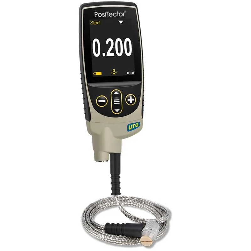 DeFelsko PosiTector UTG CX [UTGCX3-G] Advanced Ultrasonic Thickness Gage w/ PRBUTGCX-C Xtreme Corrosion Cabled Probe Type 5 MHz Dual Element, Range: 0.040" - 5.000" (1.00 to 125.00mm)
