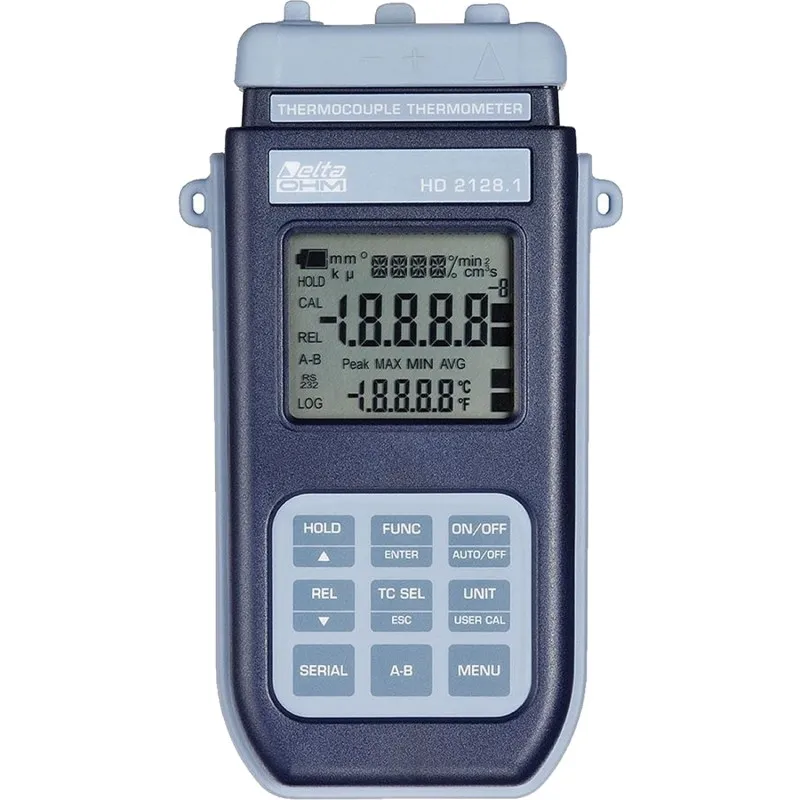 Delta Ohm HD2128 2-Input Thermocouple Thermometer 
