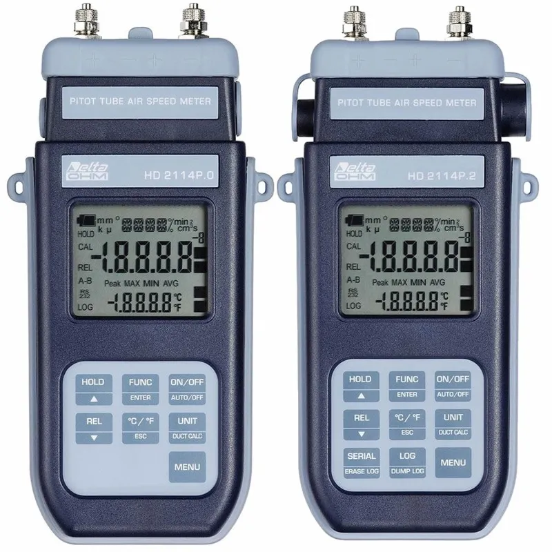 Delta Ohm HD2114P Differential Pressure Manometer Velocity Meter