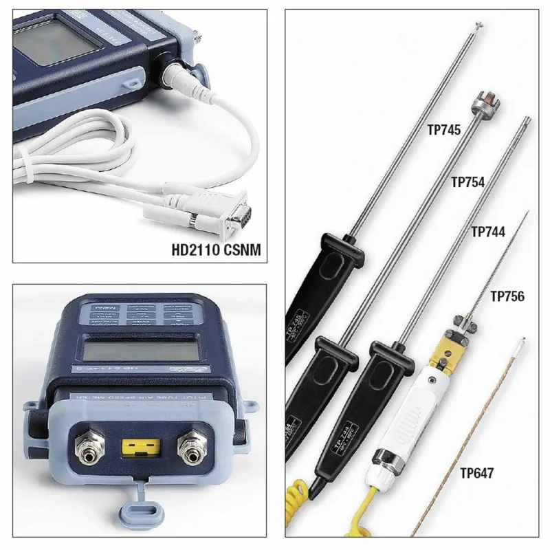 Delta Ohm HD2114P Differential Pressure Manometer Velocity Meter