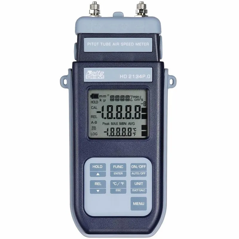 Delta Ohm HD2134P Handheld Air Speed Micromanometer-Thermometer