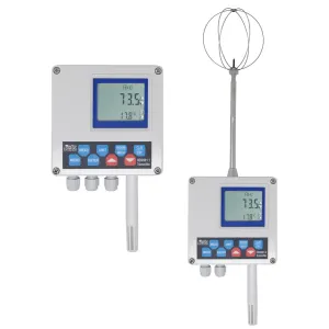 Delta Ohm HD2001 Relative Humidity, Temperature, Barometric Pressure, Air Speed Trasmitters with Display