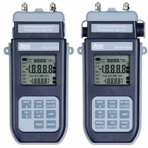 Delta Ohm HD2114 Portable Pressure Micromanometer Thermometer, ±20 mbar