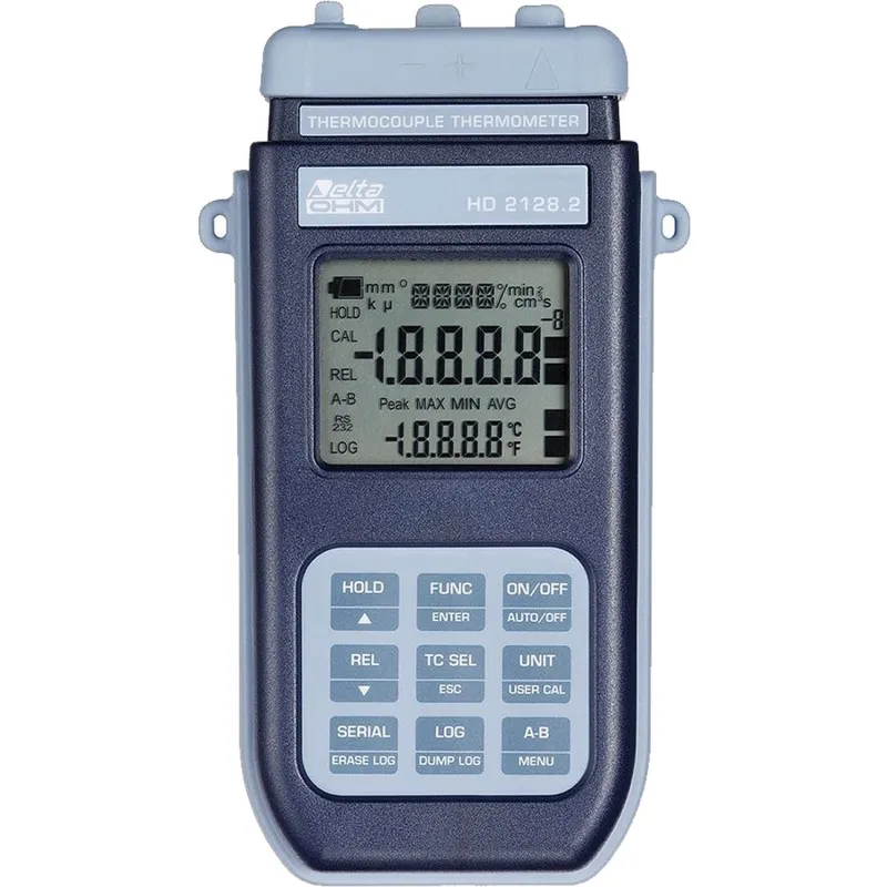 Delta Ohm HD2128 2-Input Thermocouple Thermometer 