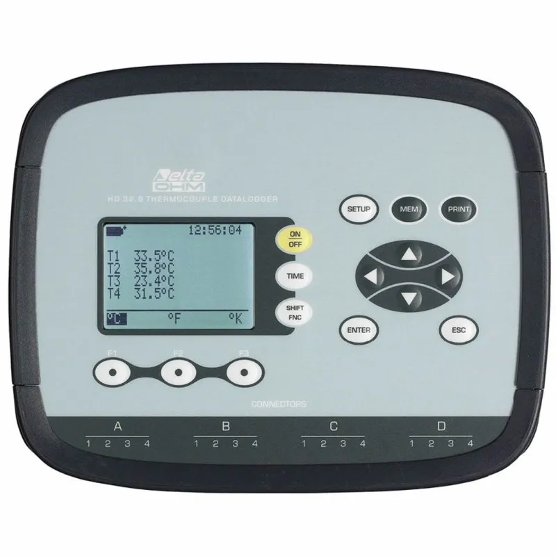 Delta Ohm HD32.8.8 Thermocouples Temperature Data Logger - 8 Inputs