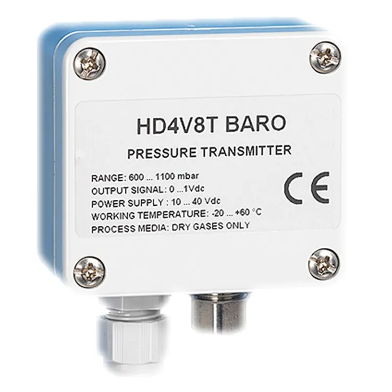 Delta Ohm HD4V8TBARO Barometric Transmitter Wall Mount, 0…1Vdc, 600…1100 mbar