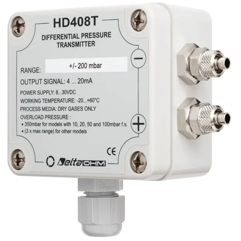 Delta Ohm HD4V8T Relative and Differential Pressure Transmitters