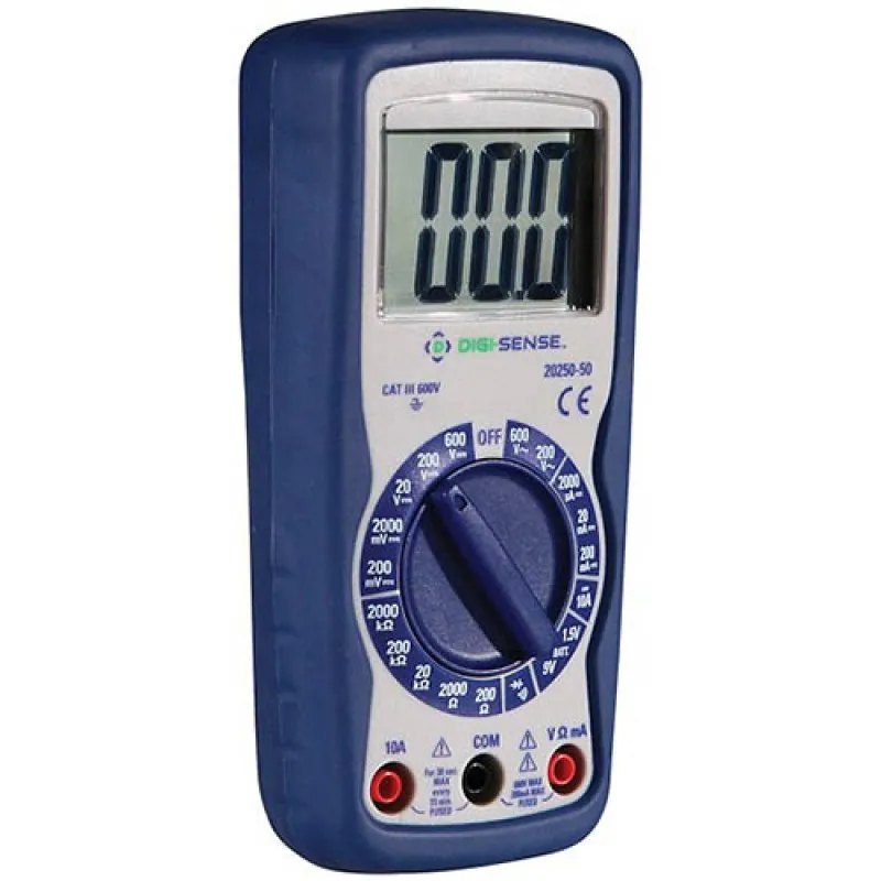 Digi-Sense 20250-50 [WD-20250-50] Compact Digital Multimeter, Manual-Ranging with NIST-Traceable Calibration