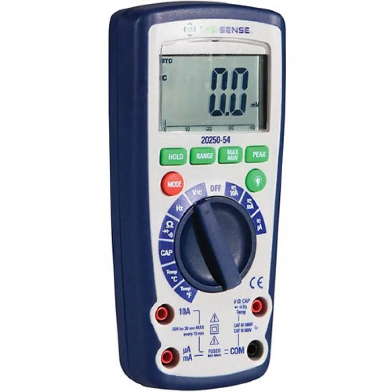Digi-Sense 20250-54 [WD-20250-54] Industrial Digital Multimeter, TRMS, with NIST-Traceable Calibration