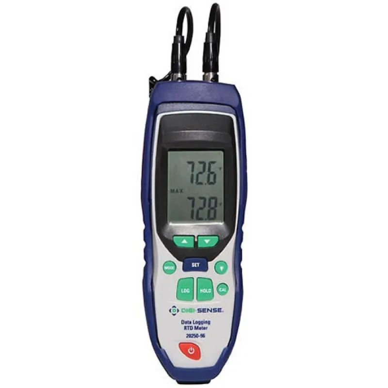 Digi-Sense 20250-96 [20250-96] Datalogging Dual Input RTD Thermometer -320 to 1562° F  (-200 to 850° C)