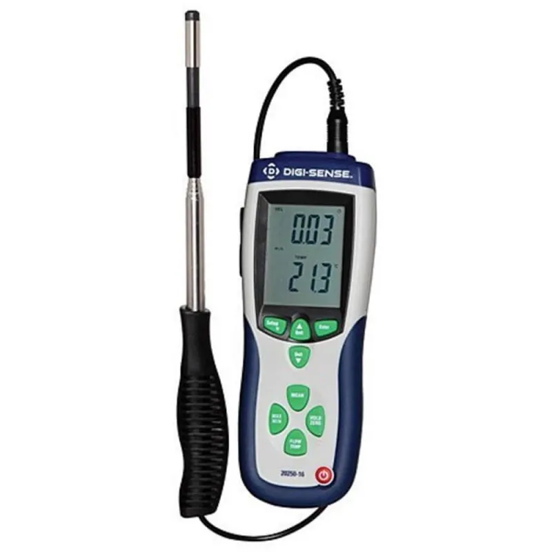 Digi-Sense 20250-16 [WD-20250-16] Hot Wire Thermo-Anemometer W/ NIST Traceable Calibration