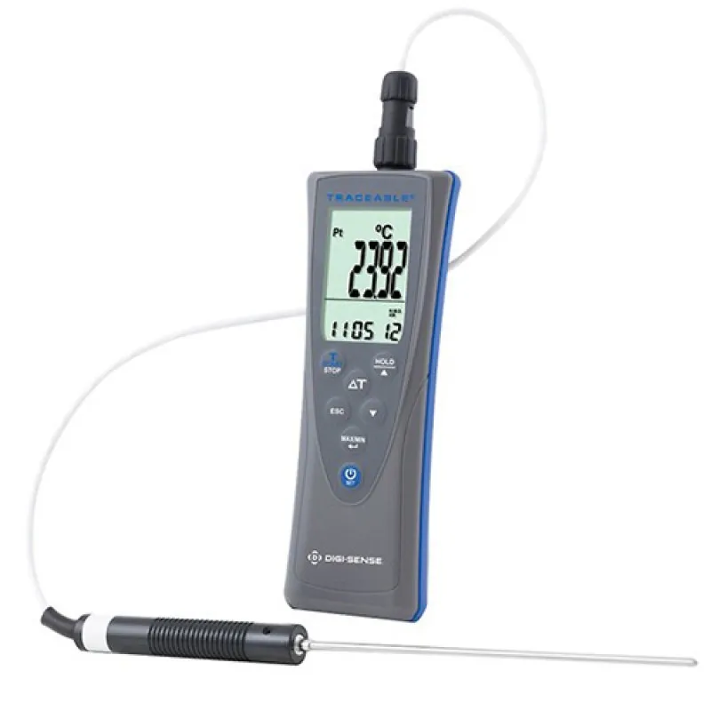 Digi-Sense 37803-92 [WD-37803-92] RTD Thermometer with NIST-Traceable Calibration, -58 to 752 °F (-50 to 400 °C)