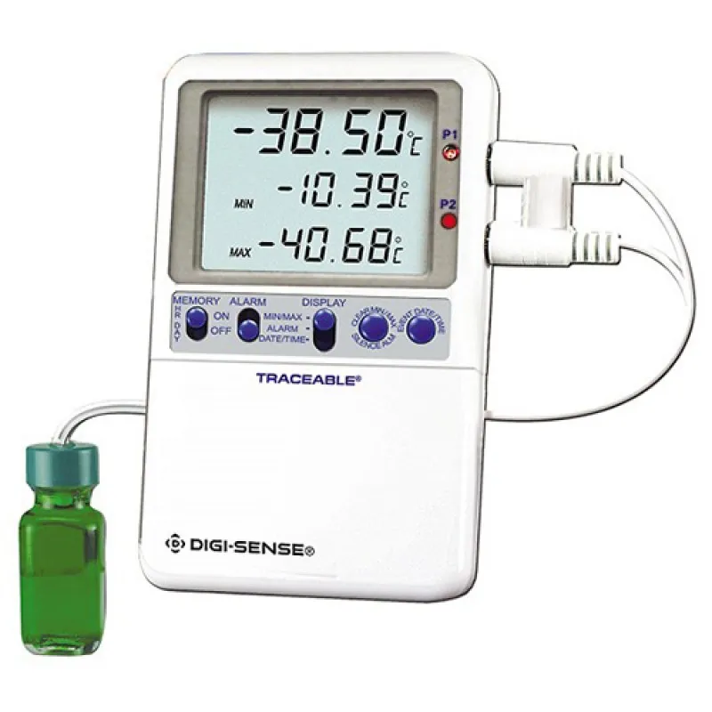 Digi-Sense 37803-88 [WD-37803-88] High-Accuracy RTD Refrigerator/Freezer Digital Thermometer with NIST-Traceable Calibration