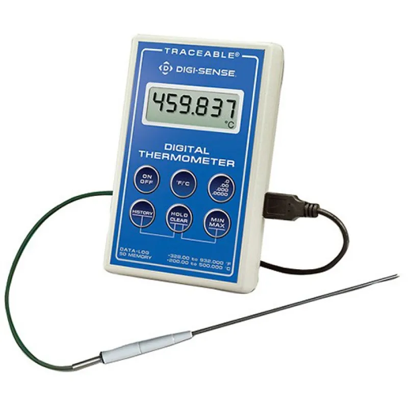 Digi-Sense 37804-06 [WD-37804-06] Scientific Single-Input RTD Thermometer with NIST-Traceable Calibration, Penetration Probe