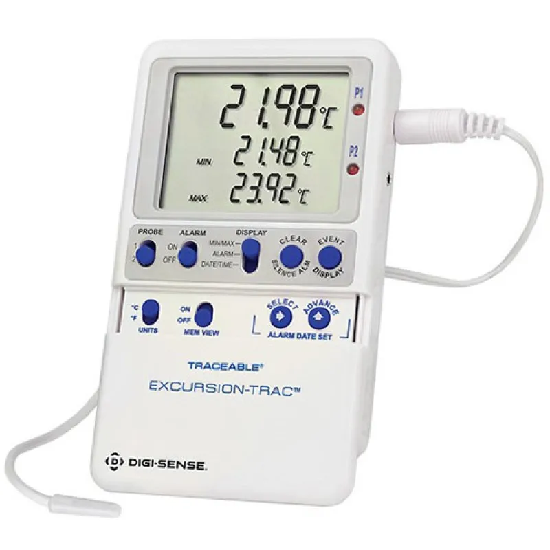 Digi-Sense 94460-11 [WD-94460-11] Excursion-Trac Datalogging Thermometer with NIST-Traceable Calibration, 1 Bullet Probe