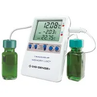 Digi-Sense 94460-39 [WD-94460-39] Memory-Loc Datalogging Thermometer with NIST-Traceable Calibration, 2 Bottle Probes
