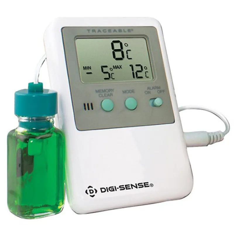 Digi-Sense 94460-72 [WD-94460-72] Fridge/Freezer Digital Thermometer with NIST-Traceable Calibration, 1 Bottle Probe