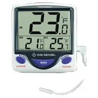 Digi-Sense 94460-81 [WD-94460-81] Jumbo Fridge/Freezer Digital Thermometer with NIST-Traceable Calibration, Wire Probe