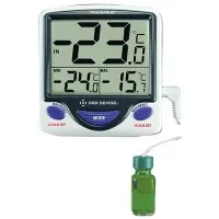 Digi-Sense 94460-82 [WD-94460-82]  Jumbo Fridge/Freezer Digital Thermometer with NIST-Traceable Calibration, Bottle Probe