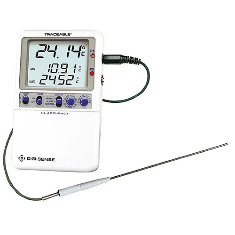 Digi-Sense 94460-98 [WD-94460-98] High-Accuracy Fridge/Freezer Thermometer with NIST-Traceable Calibration, 1 SS Probe