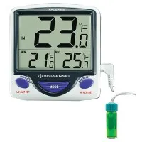 Digi-Sense 94460-83 [WD-94460-83]  Jumbo Fridge/Freezer Digital Thermometer with NIST-Traceable Calibration, 5 mL Bottle Probe