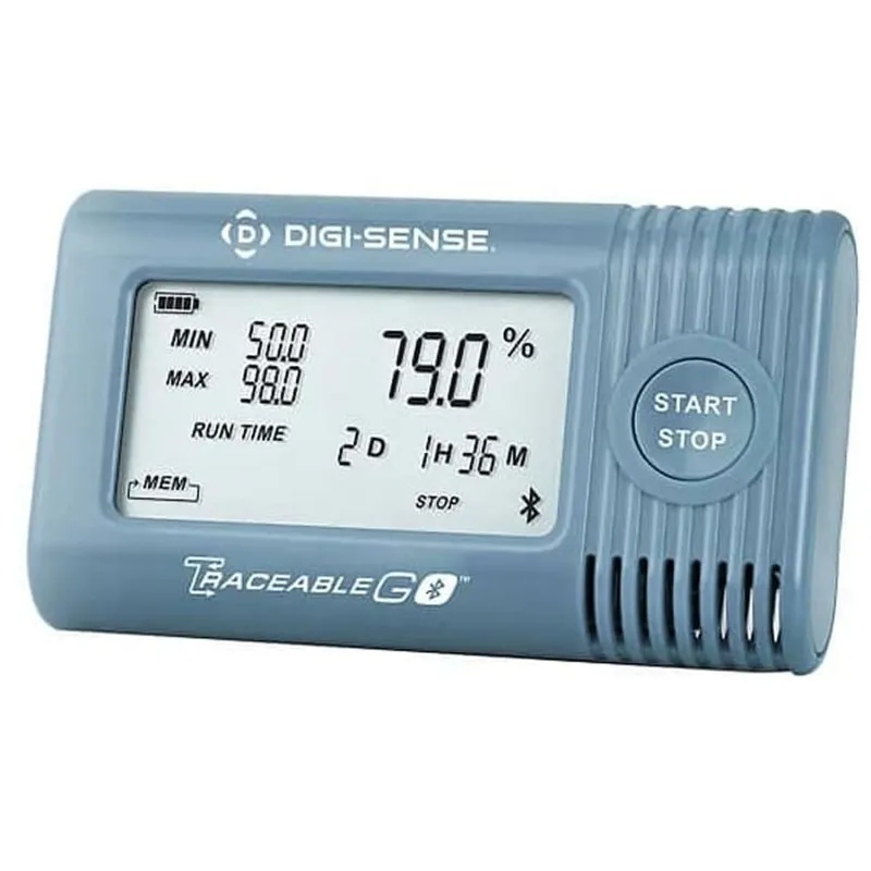 Digi-Sense TraceableGO App [WD-18004-13] Temperature/Humidity Data Logger With Bluetooth Data Logger, –20 to 70°C (–4 to 158°F)