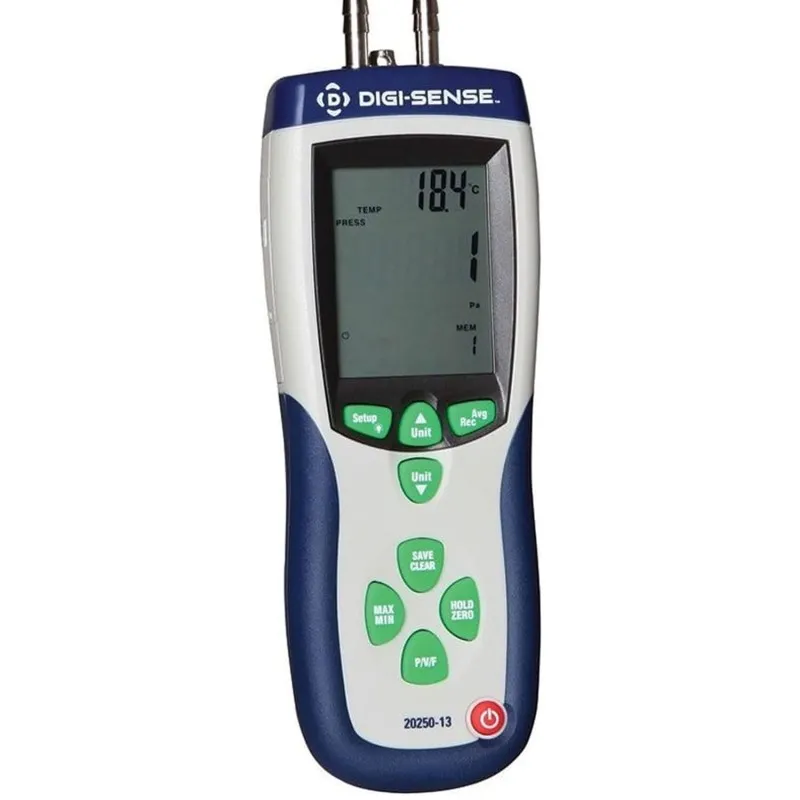 Digi-Sense 20250-13 [WD-20250-13]  Pressure and Flow Meter with NIST-Traceable Calibration