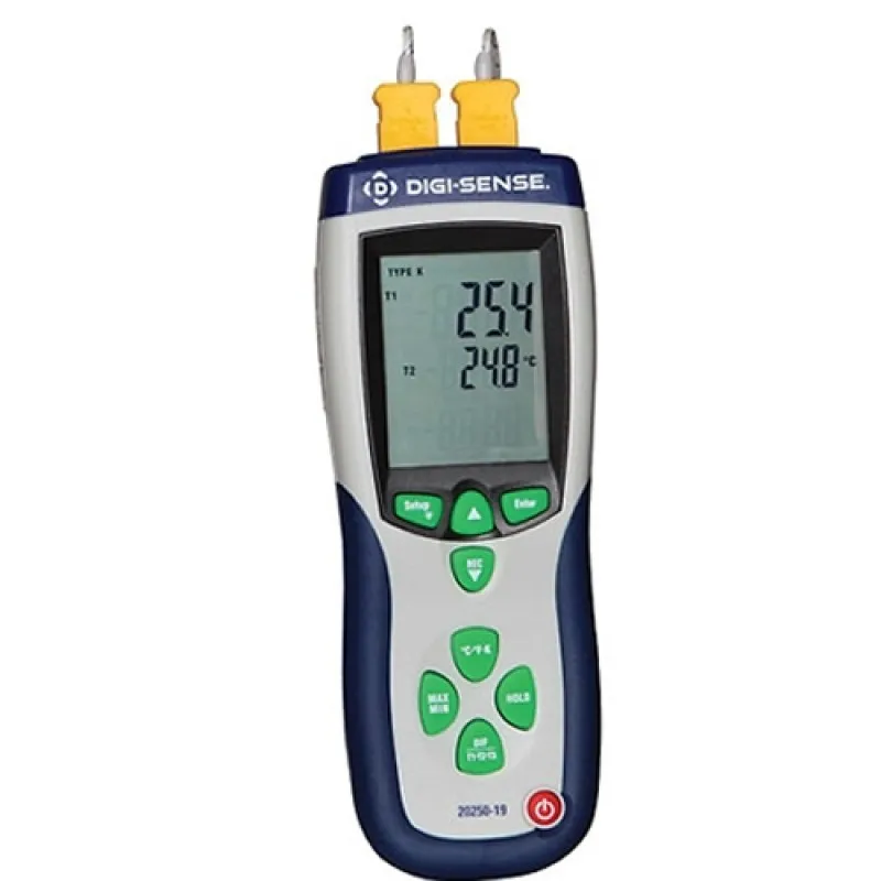 Digi-Sense WD-20250-19 [WD-20250-19] 2 Input Data Logging Thermocouple Thermometer