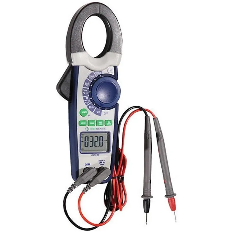 Digi-Sense WD2025058 [WD-20250-58] 750V AC/DC True-RMS Clamp Meter W/ NIST Traceable Calibration