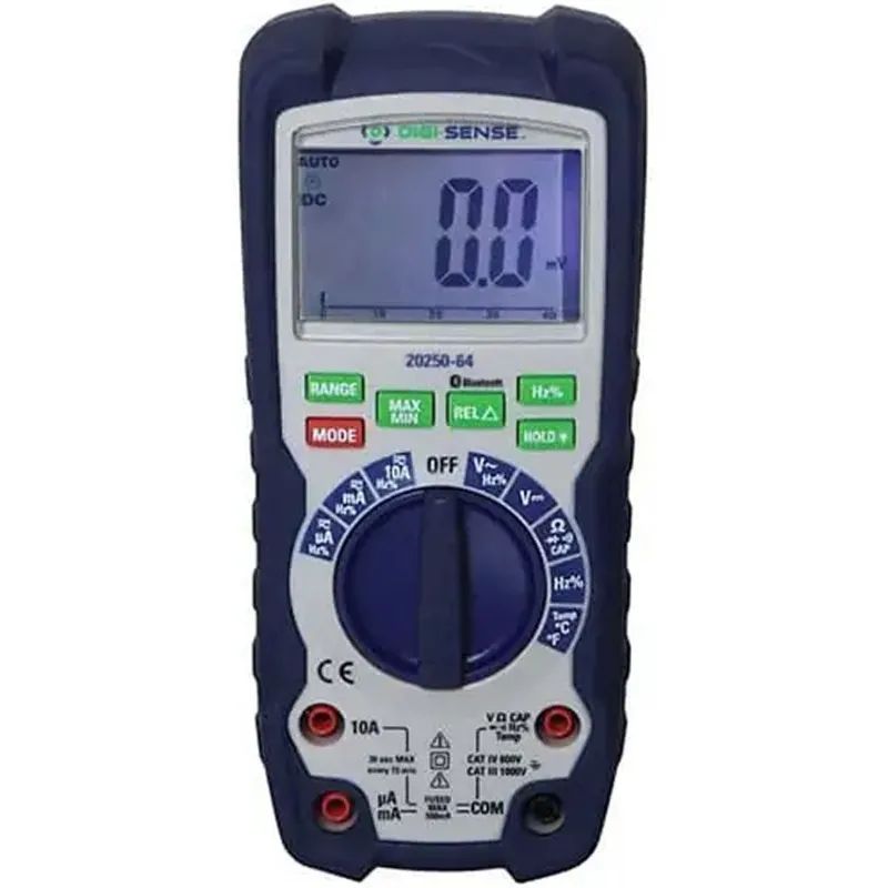 Digi-Sense 20250-64 [WD-20250-64] Heavy-Duty Industrial Digital Multimeter with Bluetooth Connectivity