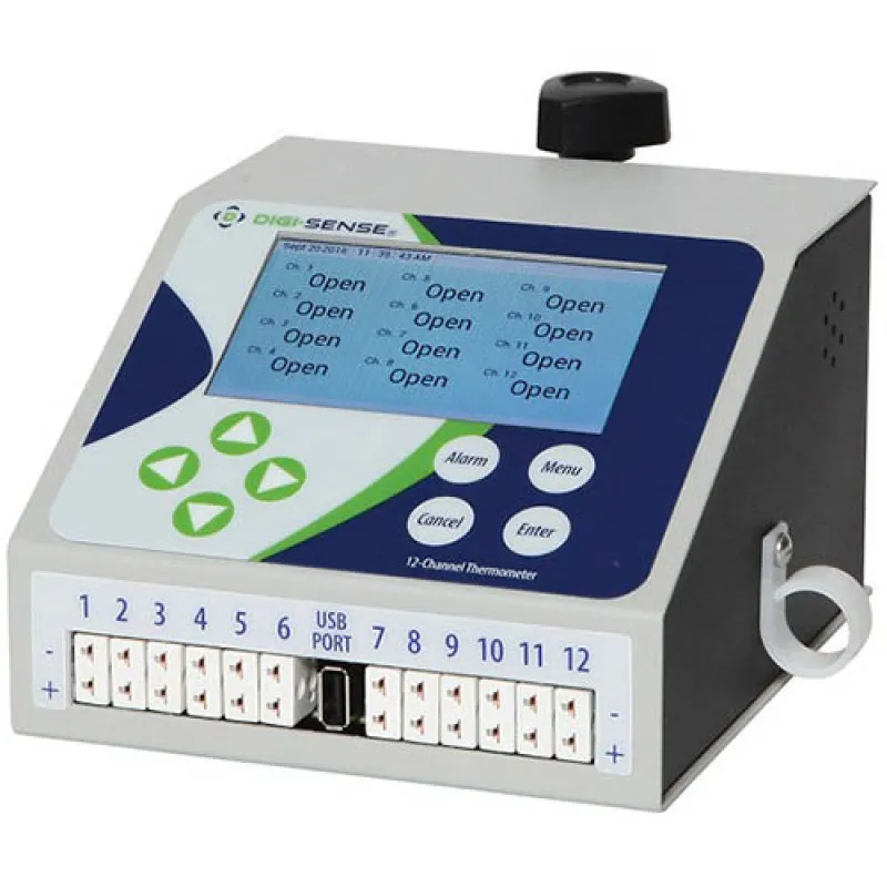 Oakton Digi-Sense WD-92000 [WD-92000-02] 12-Channel  Touchscreen Scanning Data Logging Benchtop Thermocouple Thermometer