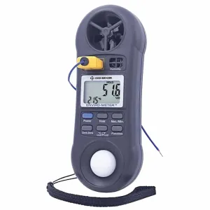 Digi-Sense 98766-87 [WD-98766-87] Environmental Meter for Wind Speed, Humidity, Temperature, and Light