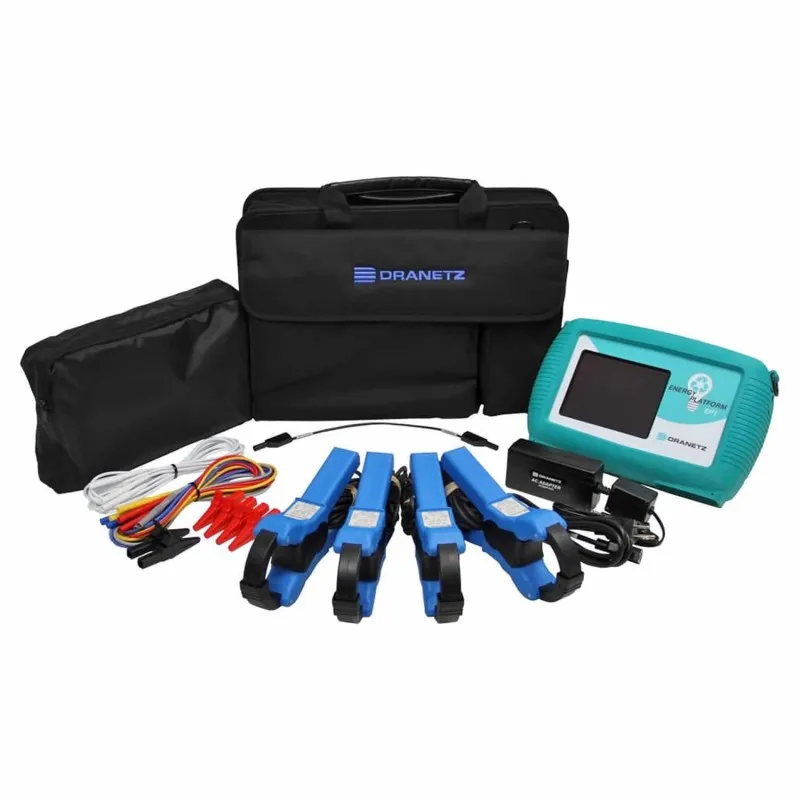 Dranetz Energy Platform EP1 [DBEP550-4] Handheld Electrical Energy and Power Demand Analyzer With Four 100A Clamp-On Current Transformers