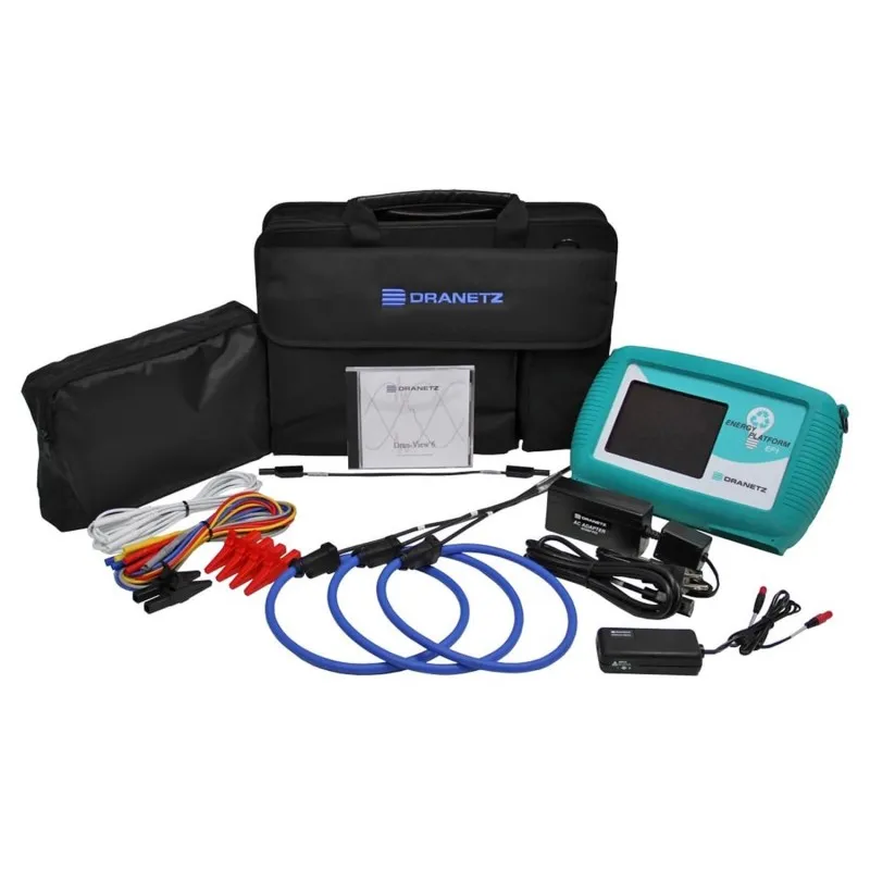 Dranetz Energy Platform EP1 [DBEPPFLEX3K-3DV] Handheld Electrical Energy and Power Demand Analyzer With 30/300/3,000A Flex CTs and Dran-View Pro Software