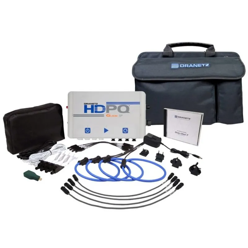 Dranetz HDPQ Guide SP [HDPQ-SPGAFLEX3KPKG] Single and Three Phase Power Quality Analyzer Kit , 30/300/3000Amp