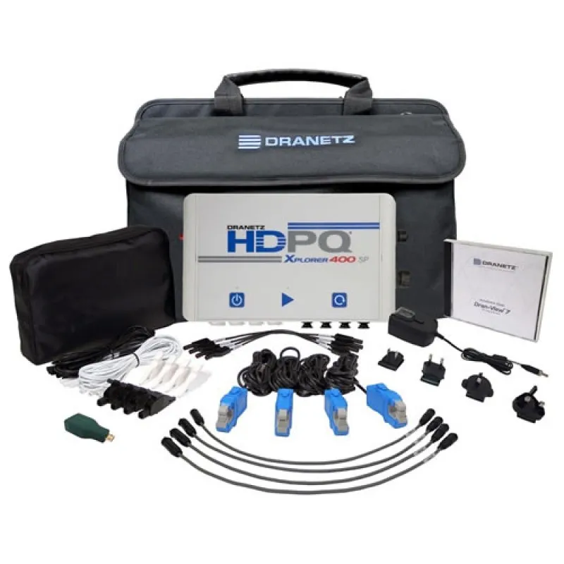 Dranetz HDPQ-SP Xplorer 400 [HDPQ-SPX4A500PKG] Power Analyzer Kit, 500A, 400 Hz